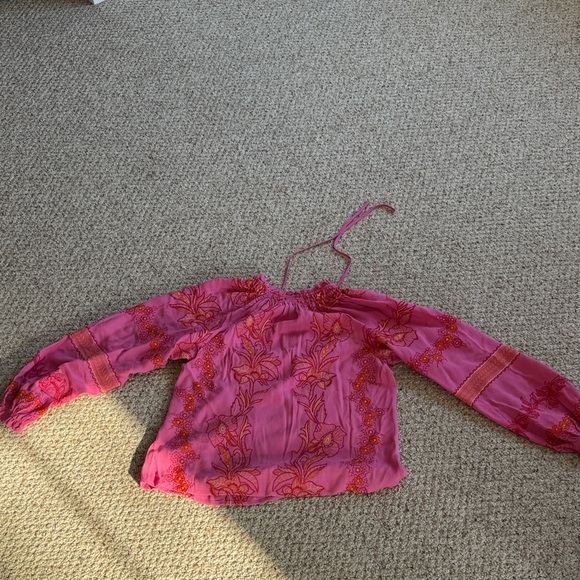 Pink Floral Women’s Hale Bob Top - Picture 4 of 4